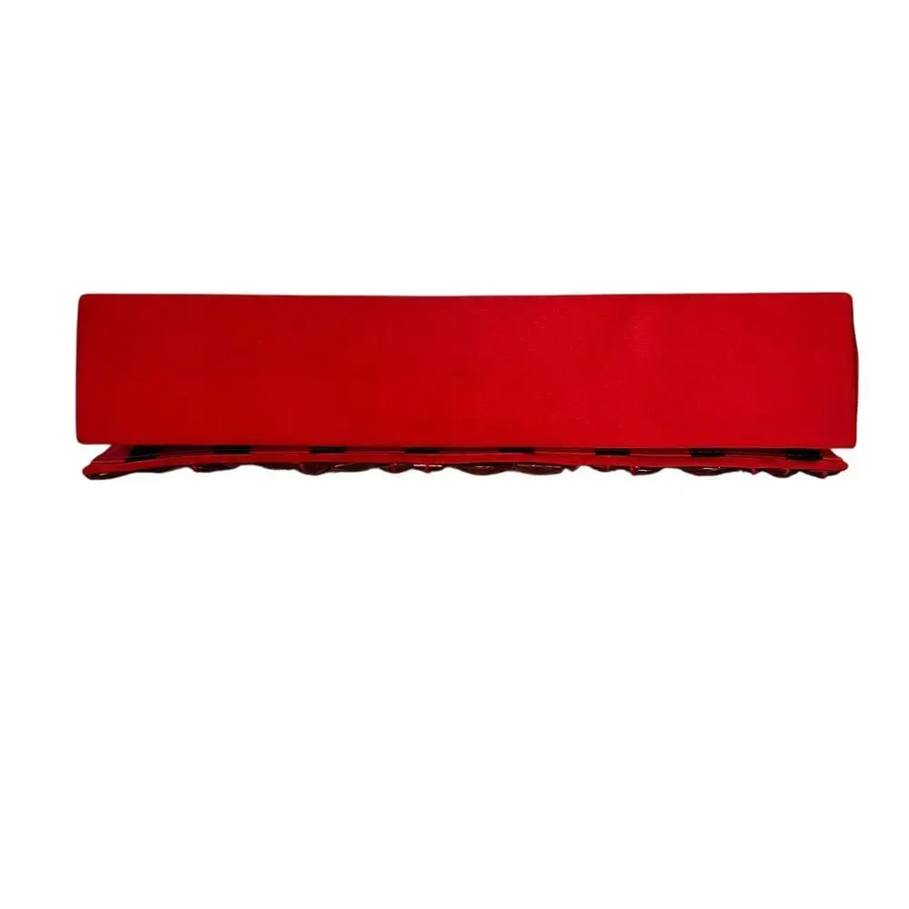 L'Wren Scott x Banana Republic RARE Red Crackle Gemmed Clutch Handbag Wristlet